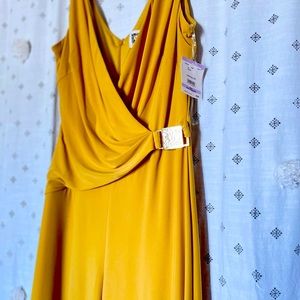 Mustard yellow and Cline elegant jumpsuit